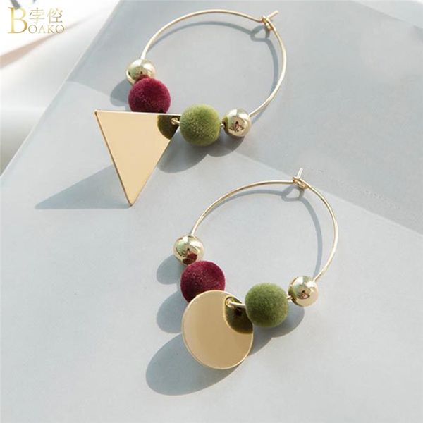 women fashion asymmetric geometric hoop earrings for summer pompon tassel pendientes brincos earring party jewelry z5, Golden;silver
women fashion asymmetric geometric hoop earrings for summer pompon tassel pendientes brincos earring party jewelry z5, Golden;silver