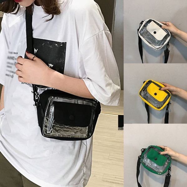 fashion girls canvas transparent jelly student shoulder bag clear bag small bags for womenmessenger borsa donna#30
fashion girls canvas transparent jelly student shoulder bag clear bag small bags for womenmessenger borsa donna#30