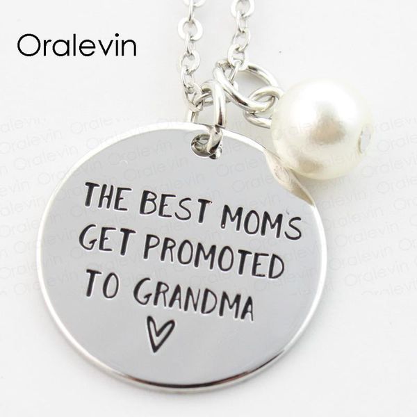 the moms get promoted to grandma inspirational engraved pendant charms necklace jewelry gift for mom grandma, #ln306, Silver
the moms get promoted to grandma inspirational engraved pendant charms necklace jewelry gift for mom grandma, #ln306, Silver