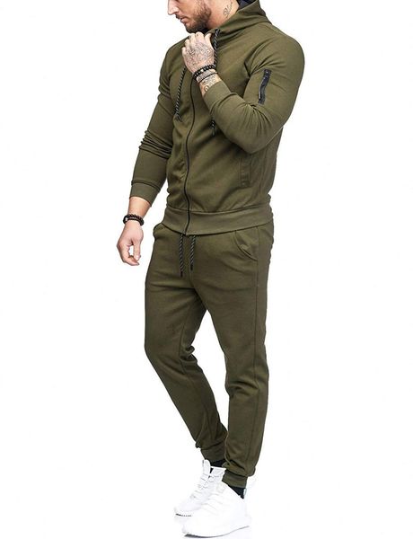 мужчины конструктор костюмы survetement solid color track suit вскользь беговые костюмы мода мужская одежда, Gray
мужчины конструктор костюмы survetement solid color track suit вскользь беговые костюмы мода мужская одежда, Gray