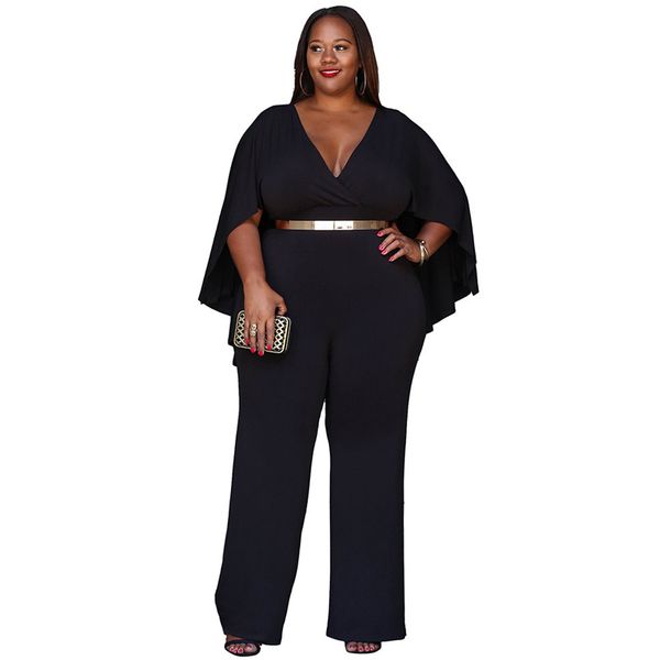 plus size v-neck cloak jumpsuit women 2020 summer fashion long wide leg romper big size black tunic party clubwear overalls, Black;white
plus size v-neck cloak jumpsuit women 2020 summer fashion long wide leg romper big size black tunic party clubwear overalls, Black;white