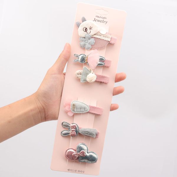 children's boutique all-inclusive cloth clip does not hurt hair girl pink hair accessory cute headwear cartoon clip, Slivery;white
children's boutique all-inclusive cloth clip does not hurt hair girl pink hair accessory cute headwear cartoon clip, Slivery;white