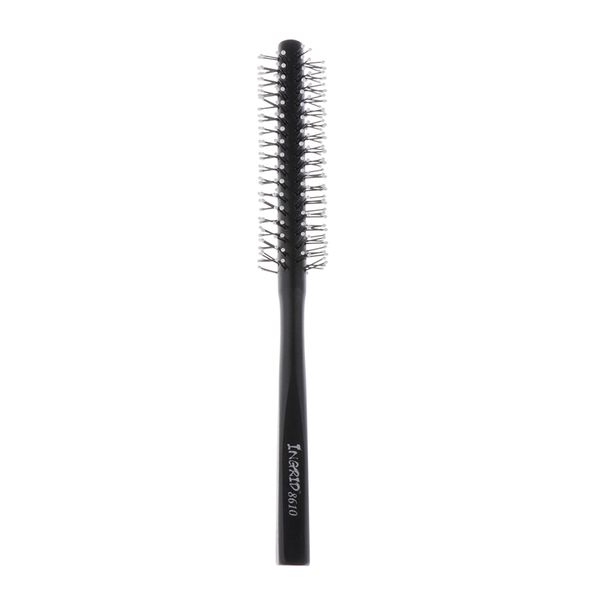 1 piece round brush, hair brush with natural wood handle, for hair drying, styling, curling, adding hair volume, black color, Silver
1 piece round brush, hair brush with natural wood handle, for hair drying, styling, curling, adding hair volume, black color, Silver