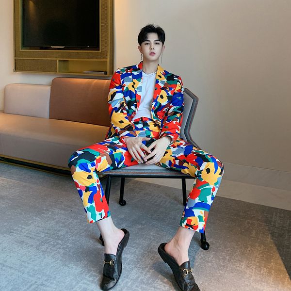 fashion camouflage suits mens colorful suits mens party dress night club outfits stage costumes for singers floral, White;black
fashion camouflage suits mens colorful suits mens party dress night club outfits stage costumes for singers floral, White;black