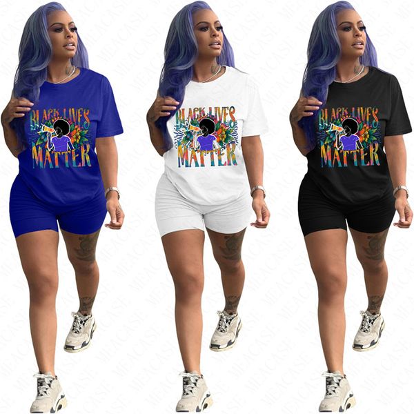 black lives matter letter printed shorts set women's tracksuit short sleeve t shirt and biker shorts 2 piece outfit design sweatsuit d6, White
black lives matter letter printed shorts set women's tracksuit short sleeve t shirt and biker shorts 2 piece outfit design sweatsuit d6, White