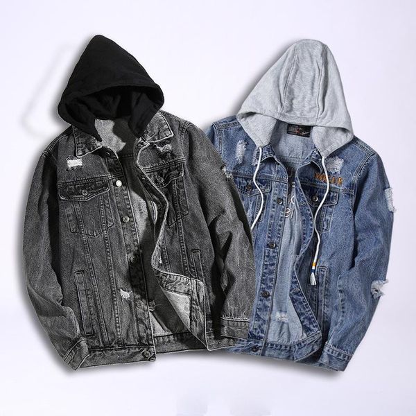 2 colors mens jackets hip hop fashion streetwear hole hooded denim jacket motorcycle casual black blue outwear m-3xl, Black;brown
2 colors mens jackets hip hop fashion streetwear hole hooded denim jacket motorcycle casual black blue outwear m-3xl, Black;brown