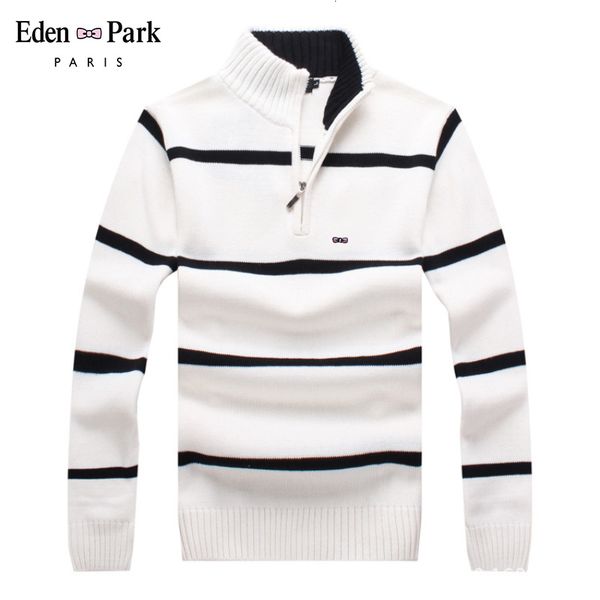 eden park brand cotton sweater men casual sweaters pull homme knitted pullover half zipper turtleneck knitwear -collar 7122, White;black
eden park brand cotton sweater men casual sweaters pull homme knitted pullover half zipper turtleneck knitwear -collar 7122, White;black