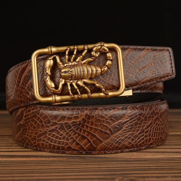 scorpion automatic buckle men's belt gift layer cowhide casual personality dragon claw pattern real cowhide belt gift, Black;brown
scorpion automatic buckle men's belt gift layer cowhide casual personality dragon claw pattern real cowhide belt gift, Black;brown
