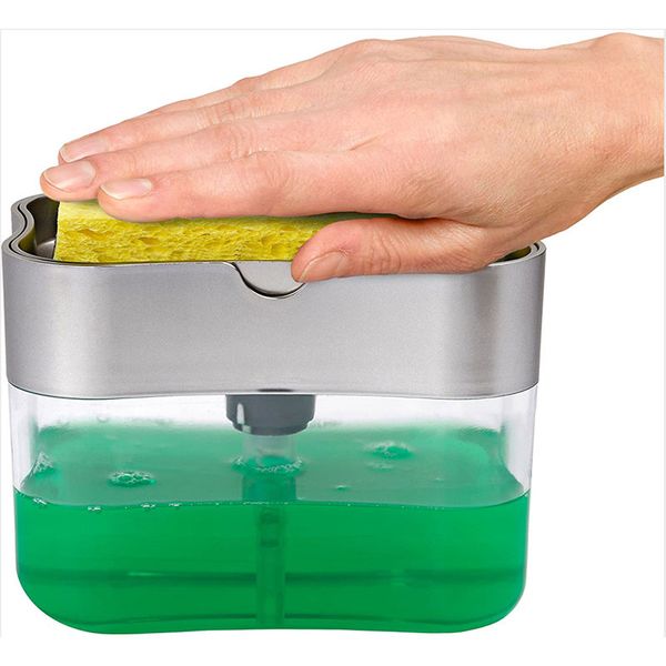 385ml soap dispenser soap pump sponge caddy new creative kitchen 2-in-1 manual press liquid dispenser kitchen cleaner tool
385ml soap dispenser soap pump sponge caddy new creative kitchen 2-in-1 manual press liquid dispenser kitchen cleaner tool