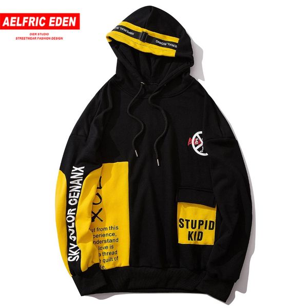 aelfric eden hip hop patchwork letter printed mens hoodies harajuku casual cotton hooded sweatshirts fashion pullover streetwear, Black
aelfric eden hip hop patchwork letter printed mens hoodies harajuku casual cotton hooded sweatshirts fashion pullover streetwear, Black