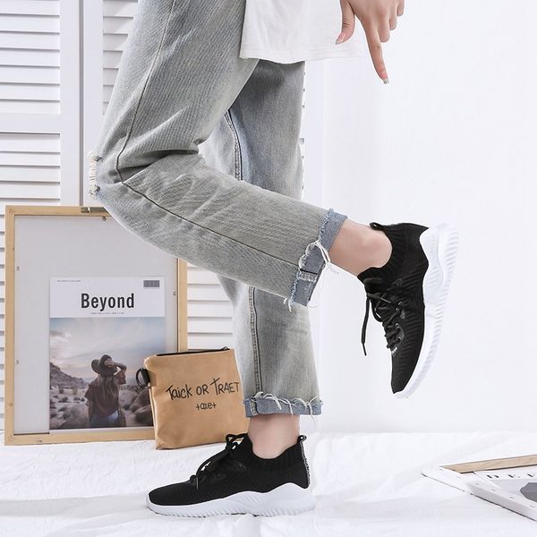 leisure flat sole small white shoes women's single new women's shoes 2019 women's flying textile fire sports, Black
leisure flat sole small white shoes women's single new women's shoes 2019 women's flying textile fire sports, Black