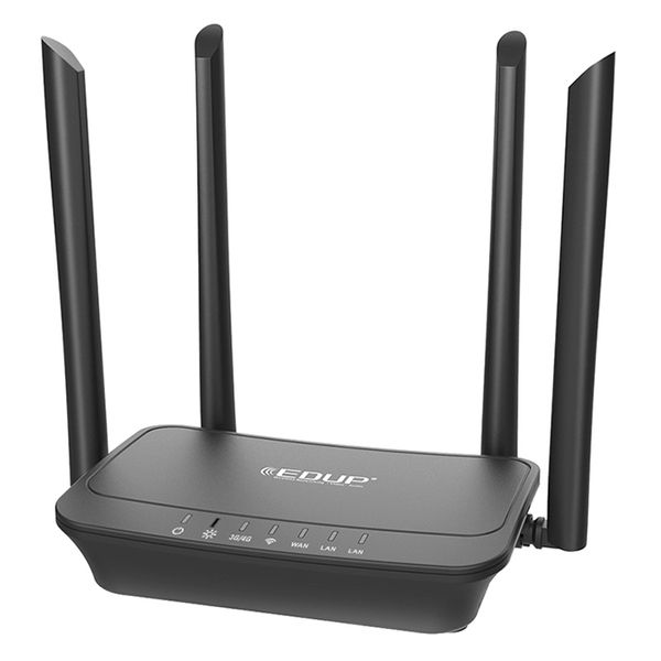 

edup r102 2.4ghz 300mbps 4g wireless smart router 4 omnidirectional high gain antenna support sim card