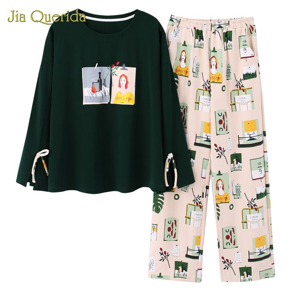2020 new homesuit pjs women plus size sleepwear women pajamas set pyjamas women long sleeve long pants crew neck homeclothes, Black;red
2020 new homesuit pjs women plus size sleepwear women pajamas set pyjamas women long sleeve long pants crew neck homeclothes, Black;red