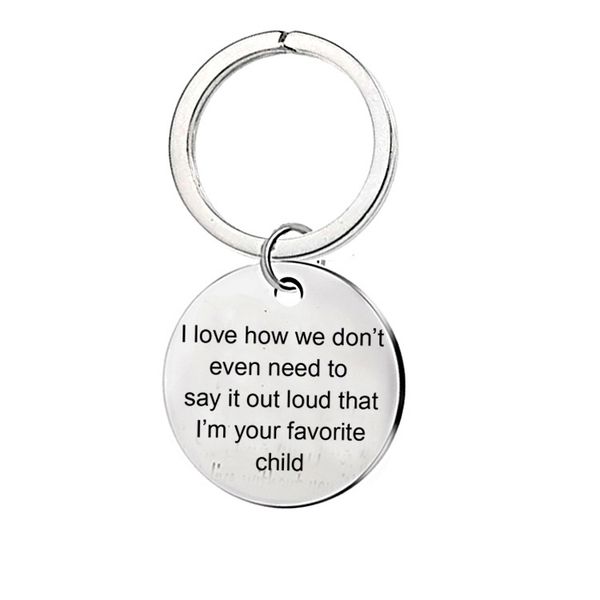 father mother's day gift stainless steel lettering keychain wholesale i love how we don't..child, Silver
father mother's day gift stainless steel lettering keychain wholesale i love how we don't..child, Silver