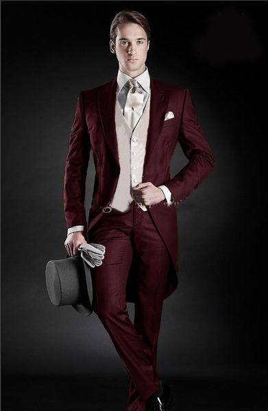 custom made groomsmen wine red groom tuxedos morning style men suits prom man blazer( jacket+pants+vest), Black;gray
custom made groomsmen wine red groom tuxedos morning style men suits prom man blazer( jacket+pants+vest), Black;gray