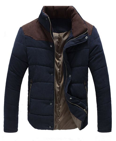 2015 peach skin velvet splicing fashionable men clothing winter jacket men thickening cotton-padded clothes to keep warm coat, Black
2015 peach skin velvet splicing fashionable men clothing winter jacket men thickening cotton-padded clothes to keep warm coat, Black