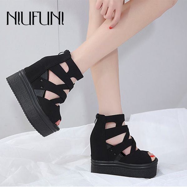 wedge sandals women niufuni platform peep toe ladies sandals zipper ultra 14cm high heels casual shoes for women sandales femme, Black
wedge sandals women niufuni platform peep toe ladies sandals zipper ultra 14cm high heels casual shoes for women sandales femme, Black