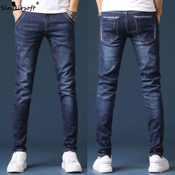 2019 spring new men's jeans blue classic fashion designer denim skinny jeans men's casual slim trousers
2019 spring new men's jeans blue classic fashion designer denim skinny jeans men's casual slim trousers