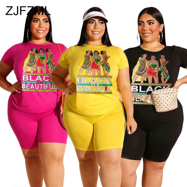 plus size two piece tracksuits women's costumes character letter print short sleeve t shirt and biker short matching set outfit, White
plus size two piece tracksuits women's costumes character letter print short sleeve t shirt and biker short matching set outfit, White