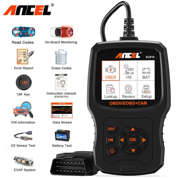 ancel eu510 obd2 automotive scanner obd diagnostic tool for renault citroen peugeot opel vw obd 2 scanner car battery tester
ancel eu510 obd2 automotive scanner obd diagnostic tool for renault citroen peugeot opel vw obd 2 scanner car battery tester
