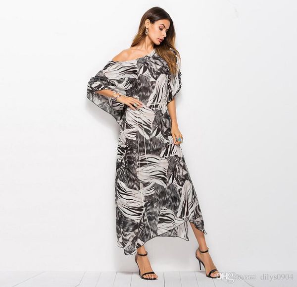 fashion woman women's clothing 2019 spring new sell well black leopard print chiffon dress easy shoulder angle robe women's wear, Black;gray
fashion woman women's clothing 2019 spring new sell well black leopard print chiffon dress easy shoulder angle robe women's wear, Black;gray