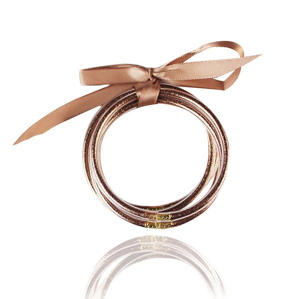 rose gold glitter filled bangles set women stack silicone circle bowknot jelly bangles christmas bracelet jewelry 5 pcs/set, Black
rose gold glitter filled bangles set women stack silicone circle bowknot jelly bangles christmas bracelet jewelry 5 pcs/set, Black