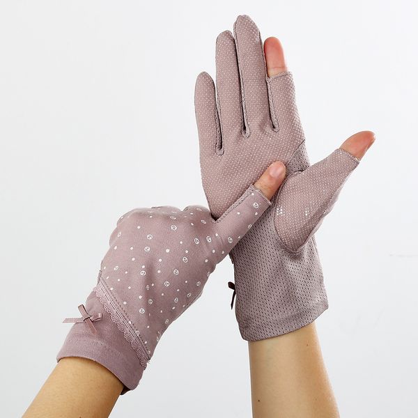 women' short spring summer half finger gloves thin cotton gloves driving sun protection gloves cycling non slip touch screen, Blue;gray
women' short spring summer half finger gloves thin cotton gloves driving sun protection gloves cycling non slip touch screen, Blue;gray