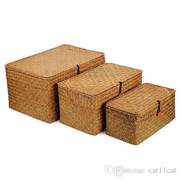 rectangular handwoven seagrass storage basket with lid and home organizer bins, set of 3 (set of 3 (s+m+l)
rectangular handwoven seagrass storage basket with lid and home organizer bins, set of 3 (set of 3 (s+m+l)