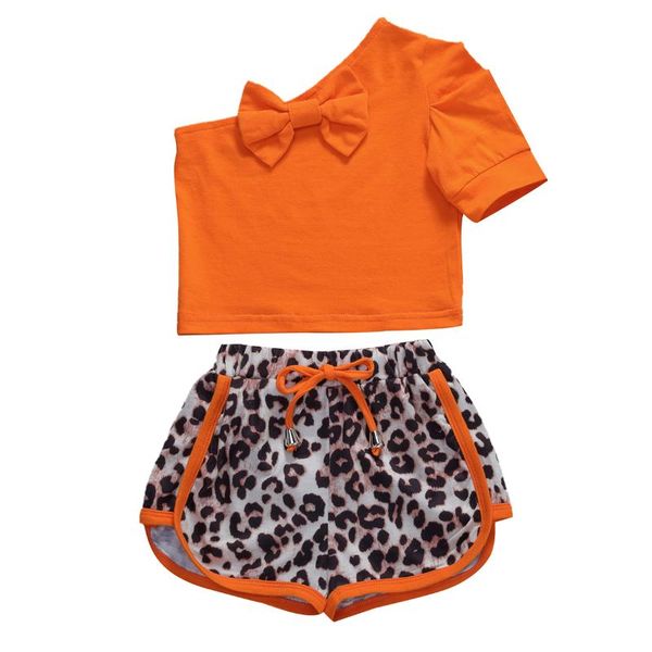 2020 casual toddler baby girl clothes one shoulder +leopard shorts 2pcs summer outfit with bow 1-4y, White
2020 casual toddler baby girl clothes one shoulder +leopard shorts 2pcs summer outfit with bow 1-4y, White