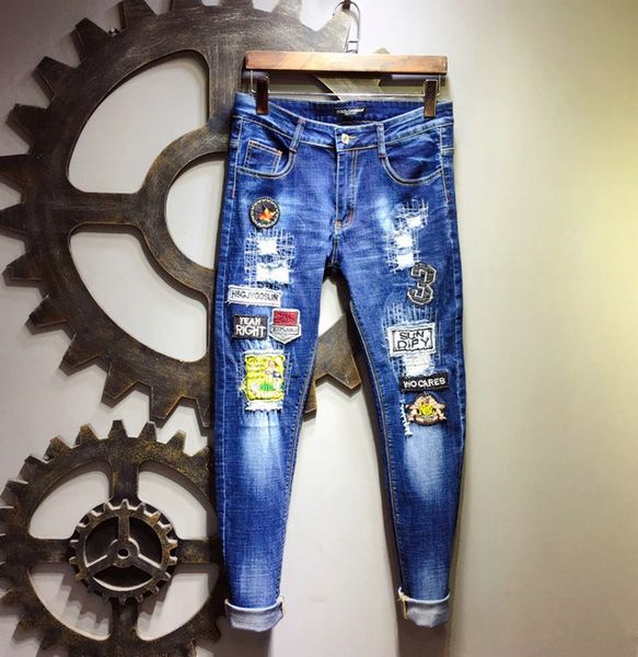 2020 luxury designer mens jeans denim fashion dg cartoon embroidery brand pants mens jean motorcycle bike jeans high street designer pant, Blue
2020 luxury designer mens jeans denim fashion dg cartoon embroidery brand pants mens jean motorcycle bike jeans high street designer pant, Blue