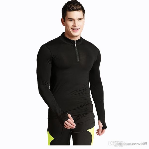 men's tight elastic fast-drying long-sleeved sports t-shirt men's leisure fitness clothes, Black;blue
men's tight elastic fast-drying long-sleeved sports t-shirt men's leisure fitness clothes, Black;blue