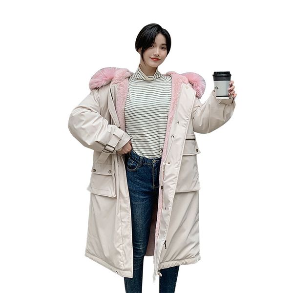 ladies winter overcoat 2019 winter parka women long style fur hooded coat pink fashion thick warm parka khaki long coat, Black
ladies winter overcoat 2019 winter parka women long style fur hooded coat pink fashion thick warm parka khaki long coat, Black