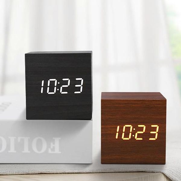 led digital wooden sound control square snooze function usb/ electronic table alarm clock durable retro glow clock
led digital wooden sound control square snooze function usb/ electronic table alarm clock durable retro glow clock