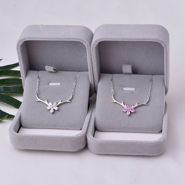 sweet style silver cherry blossoms flower pendant necklace 925 deer antler sakura necklace for women girl christmas gift
sweet style silver cherry blossoms flower pendant necklace 925 deer antler sakura necklace for women girl christmas gift