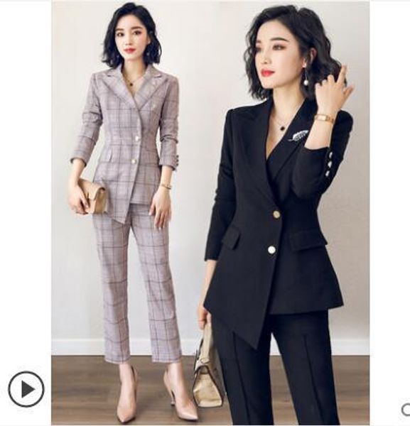 ai shangchen suit women 2020 new fashion slim british women's professional dress suit formal dress interview, White;black
ai shangchen suit women 2020 new fashion slim british women's professional dress suit formal dress interview, White;black