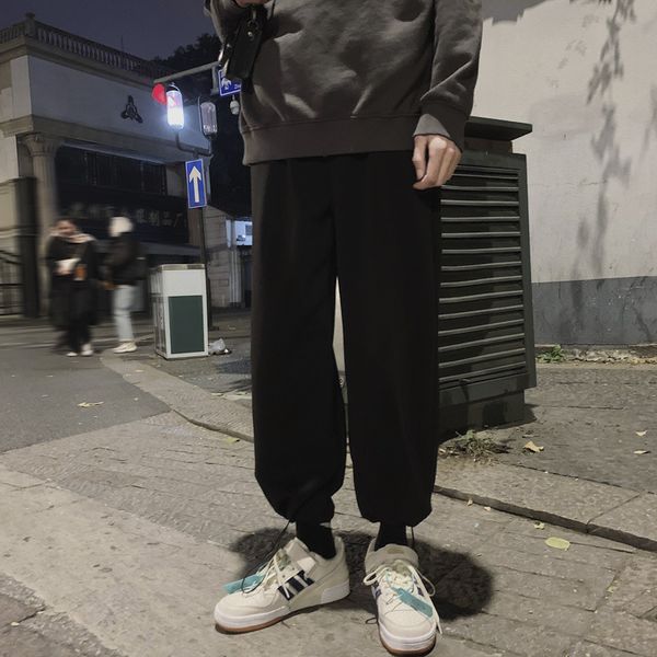 men's sports pants korean version fashion students cotton loose straight ankle-length trousers 2020 spring hot, Black
men's sports pants korean version fashion students cotton loose straight ankle-length trousers 2020 spring hot, Black