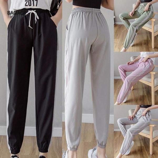 sagace casual running exercise pants dance female side lines sweatpants sports women trousers fitness loose harem pants a427, Black;white
sagace casual running exercise pants dance female side lines sweatpants sports women trousers fitness loose harem pants a427, Black;white