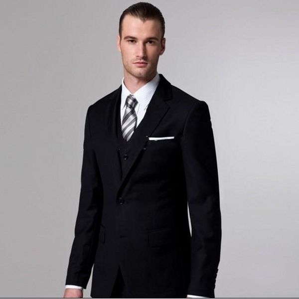 latest black wedding tuxedos 2019 side slit black two buttons notch lapel men wedding suits bridegroom (jacket+pants+tie+vest)j2, Black;gray
latest black wedding tuxedos 2019 side slit black two buttons notch lapel men wedding suits bridegroom (jacket+pants+tie+vest)j2, Black;gray