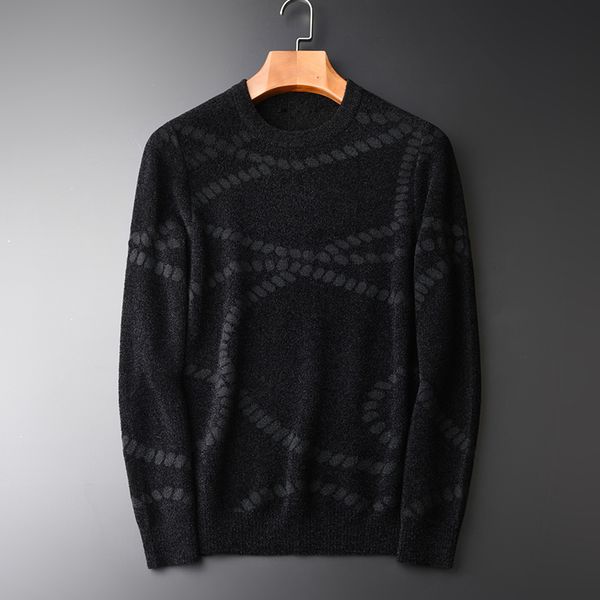 minglu autumn and winter men sweater hight quality warm suede silver thread jacquard men pullover sweater black mens sweaters, White;black
minglu autumn and winter men sweater hight quality warm suede silver thread jacquard men pullover sweater black mens sweaters, White;black