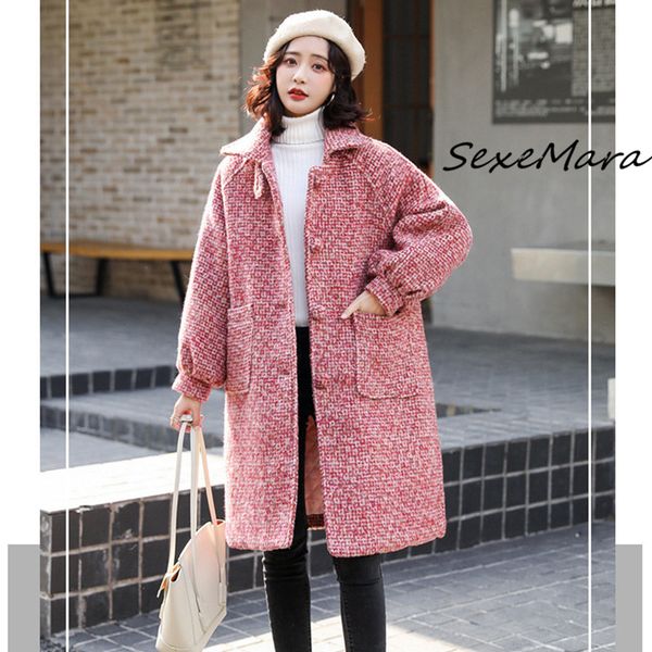 women's wool & blends 2021 winter fashion plaid women thick coats elegant single breasted cashmere woolen, Black
women's wool & blends 2021 winter fashion plaid women thick coats elegant single breasted cashmere woolen, Black