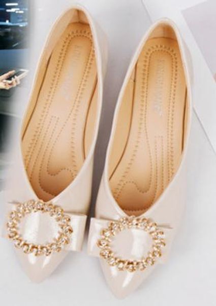2019 women's shoes in spring and autumn with new style flat bottom pointed end water drill @83, Black
2019 women's shoes in spring and autumn with new style flat bottom pointed end water drill @83, Black