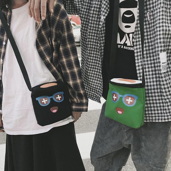 fashion women cartoon cute glasses canvas coin purse handbag shoulder bag diagonal bag casual wild messenger
fashion women cartoon cute glasses canvas coin purse handbag shoulder bag diagonal bag casual wild messenger