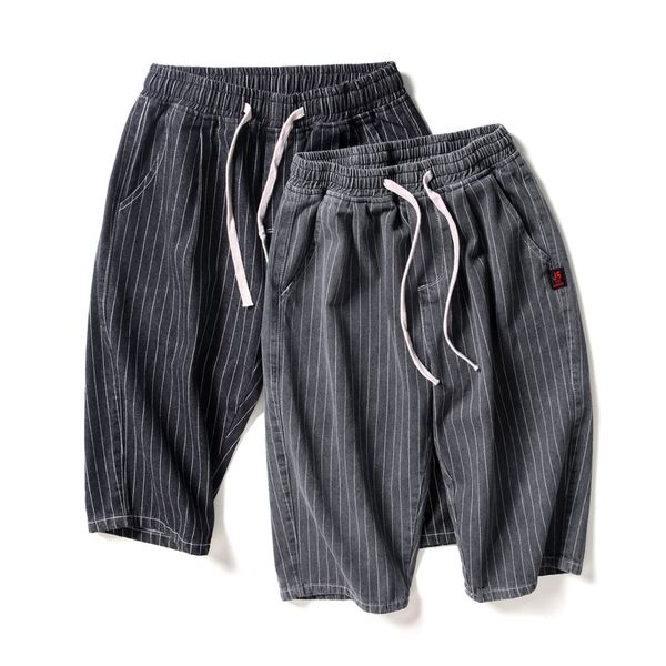 summer party dress loose comfortable casual sweatpants men's striped classic trend fashion seven points large size fatty pants, White;black
summer party dress loose comfortable casual sweatpants men's striped classic trend fashion seven points large size fatty pants, White;black