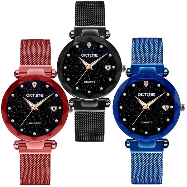 100pcs/lot women small starry sky alloy magnetic mesh lady bracelet watch ladies dress leisure calendar date quartz gift watches, Slivery;brown
100pcs/lot women small starry sky alloy magnetic mesh lady bracelet watch ladies dress leisure calendar date quartz gift watches, Slivery;brown