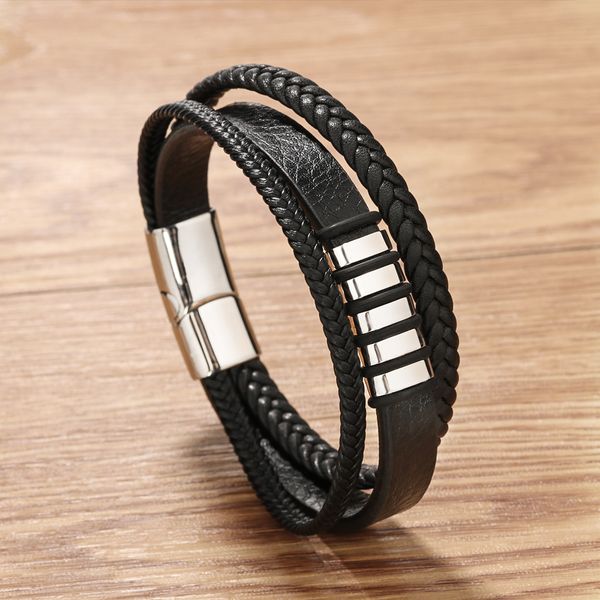 2020 fashion stainless steel men's beaded leather bracelet luxury designer men's jewelry stainless steel magnetic buckle cool boys, Golden;silver
2020 fashion stainless steel men's beaded leather bracelet luxury designer men's jewelry stainless steel magnetic buckle cool boys, Golden;silver