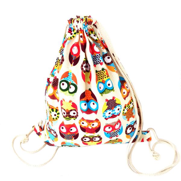 fashion womens owl canvas summer small backpack casual daily package duable bags drawstring bag kordelzug#
fashion womens owl canvas summer small backpack casual daily package duable bags drawstring bag kordelzug#