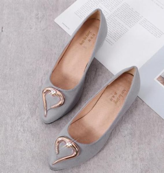 2019 women's shoes in spring and autumn with new style slope heel pointed end suede #41, Black
2019 women's shoes in spring and autumn with new style slope heel pointed end suede #41, Black