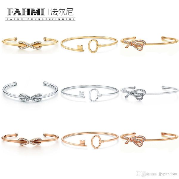 fahmi 100% 925 sterling silver original authentic classic key bow silver rose gold exquisite wedding women bracelet jewelry, Golden;silver
fahmi 100% 925 sterling silver original authentic classic key bow silver rose gold exquisite wedding women bracelet jewelry, Golden;silver
