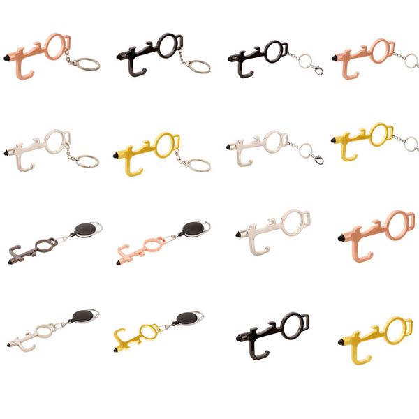 creative phone touch non-contact door opener keychains alloy pendant opener press door handle key rings elevator tool
creative phone touch non-contact door opener keychains alloy pendant opener press door handle key rings elevator tool
