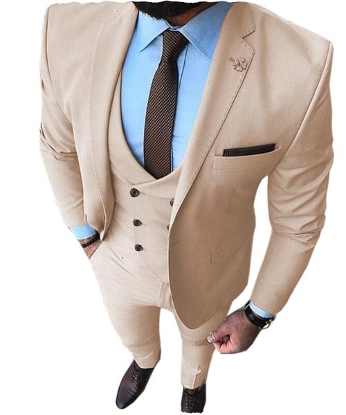 men's suit 3 piece slim fit notched lapel groomsmen tuxedos for wedding beige/white/grey/black suits men 2019 (blazer+vest+pant, White;black
men's suit 3 piece slim fit notched lapel groomsmen tuxedos for wedding beige/white/grey/black suits men 2019 (blazer+vest+pant, White;black
